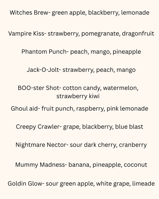 Halloween Trick or Treat Loaded Tea Drinks